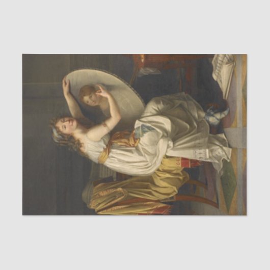 Vermoed zelfportret van Adele Romany Tissuepapier (Voorkant)