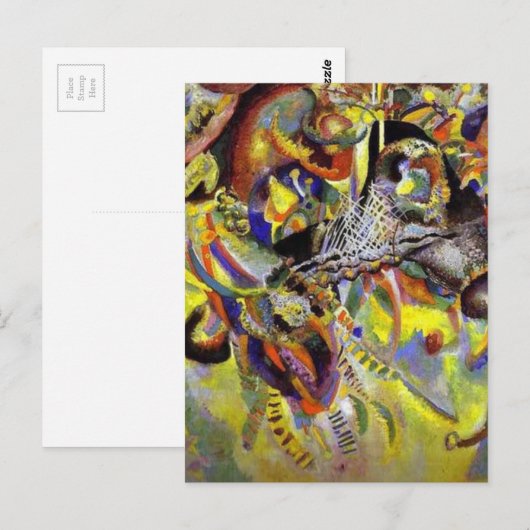 Vermoedelijk Abstract schilderen door Kandinsky Briefkaart (Voorkant / Achterkant)