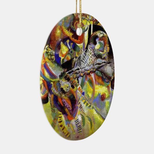 Vermoedelijk Abstract schilderen door Kandinsky Keramisch Ornament (Rechts)