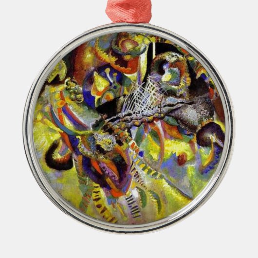 Vermoedelijk Abstract schilderen door Kandinsky Metalen Ornament (Voorkant)