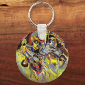Vermoedelijk Abstract schilderen door Kandinsky Sleutelhanger (Voorkant)