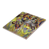 Vermoedelijk Abstract schilderen door Kandinsky Tegeltje (Zijkant)