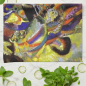 Vermoedelijk Abstract schilderen door Kandinsky Theedoek (Gevouwen)