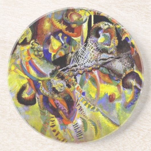 Vermoedelijk Abstract schilderen door Kandinsky Zandsteen Onderzetter (Voorkant)