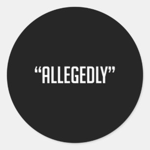 Vermoedelijk advocaat Paralegal Law School uit Ronde Sticker