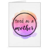 Vermoedelijk als moeder grappig Moederdag Wenskaar (Voorkant)