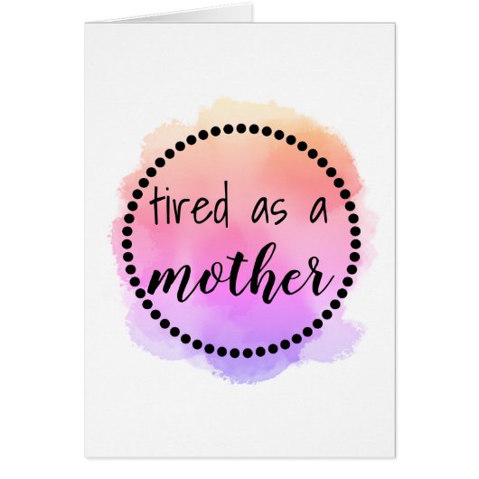 Vermoedelijk als moeder grappig Moederdag Wenskaar (Voorkant)