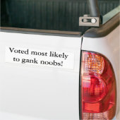Vermoedelijk gestemd om noobs te ranken! bumpersticker (Op Truck)