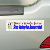 Vermoedelijk hoge gasprijzen? bumpersticker (Op auto)