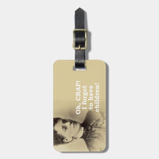 Vermoedelijk kinderen hebben bagagelabel (Voorkant verticaal)