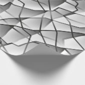 Vermoedelijk monochrome geometrisch neteffect cadeaupapier (Hoek)