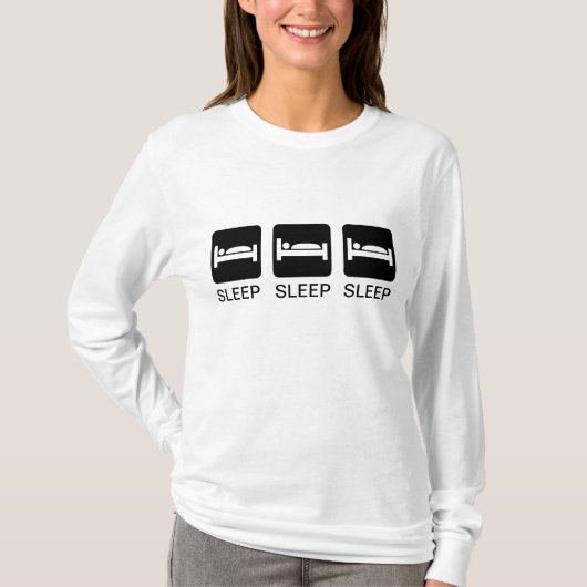 Vermoedelijk? Slaap, Slaap, Slaap Funny T-Shirt (Voorkant)