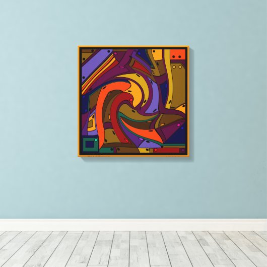 Vermoedelijk van het passen in - ik moet gewoon wo canvas afdruk (Insitu (Houten vloer))