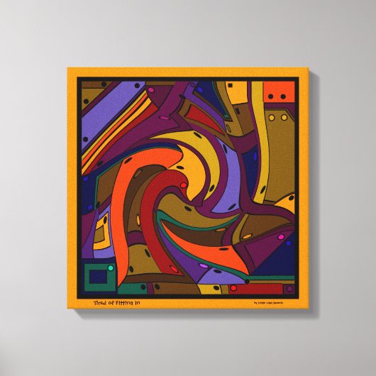 Vermoedelijk van het passen in - ik moet gewoon wo canvas afdruk (Voorkant)