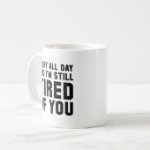 Vermoedelijk van je koffiemok (Voorkant links)