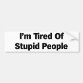 Vermoedelijk van stuitende mensen bumpersticker (Voorkant)