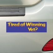 Vermoedelijk van Winning, toch? Bumpersticker (Op auto)