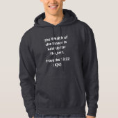 Vermoedelijk voor de rechtvaardige. Moderne donker Hoodie (Voorkant)