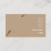 Vermoedelijke bruine penseelstreken dragen hand ge visitekaartje (Achterkant)