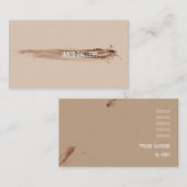 Vermoedelijke bruine penseelstreken dragen hand ge visitekaartje (Voorkant / Achterkant)