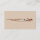 Vermoedelijke bruine penseelstreken dragen hand ge visitekaartje (Voorkant)