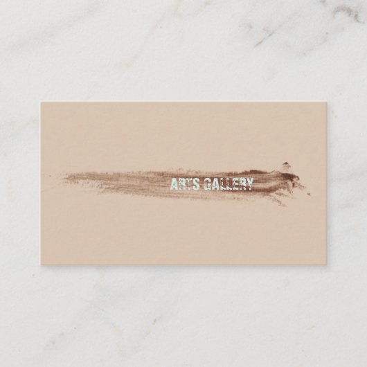Vermoedelijke bruine penseelstreken dragen hand ge visitekaartje (Voorkant)