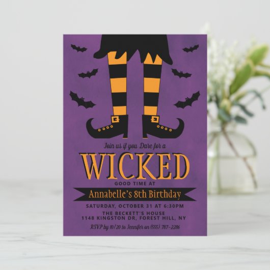 Vermoedelijke heks halloween Elke dag van de leeft Kaart (Staand voorkant)