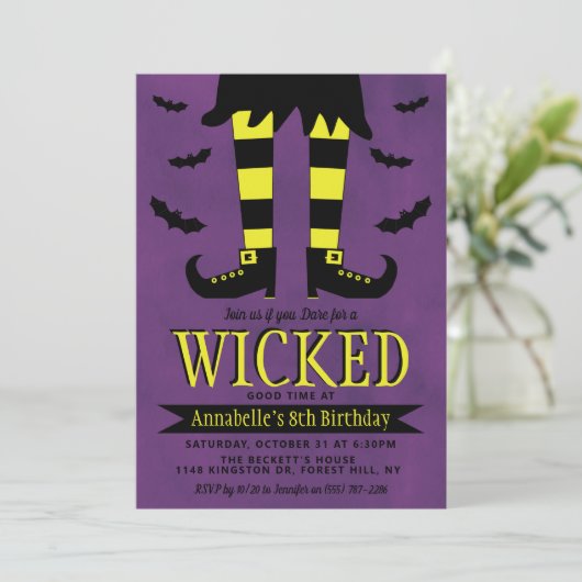 Vermoedelijke heks halloween Elke dag van de leeft Kaart (Staand voorkant)