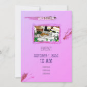 Vermoedelijke roze penseelstreken tonen handgemaak kaart (Voorkant)