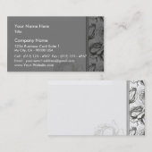Vermoedig cadeau voor donkere en witte rozen visitekaartje (Voorkant / Achterkant)