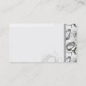 Vermoedig cadeau voor donkere en witte rozen visitekaartje (Achterkant)