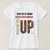 Vermoeid en ontslagen BIPOC T-shirt (Design voorkant)