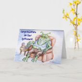 Vermoeid en Teruggetrokken Kaart (Gele Bloem)