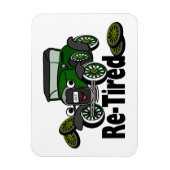 Vermoeide Antiek auto Humor Magneet (Verticaal)