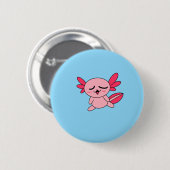 Vermoeide Axolotl Knop Ronde Button 5,7 Cm (Voorkant /achterkant)