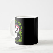 Vermoeide Badminton Panda - Grappige Cute Shuttle Koffiemok (Voorkant links)