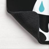 Vermoeide Badminton Panda - Grappige Cute Shuttle Muismat (Hoek)