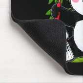 Vermoeide Badminton Panda - Grappige Cute Shuttle Muismat (Hoek)