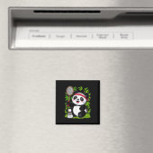 Vermoeide Badminton Panda - Grappige Mopshagedis S Magneet (Insitu (Vaatwasser))