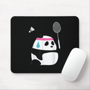 Vermoeide badmintonpanda grappig schattig muismat