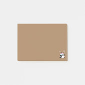 Vermoeide badmintonpanda grappig schattig post-it® notes (Voorkant)