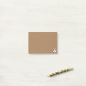 Vermoeide badmintonpanda grappig schattig post-it® notes (Op bureau)
