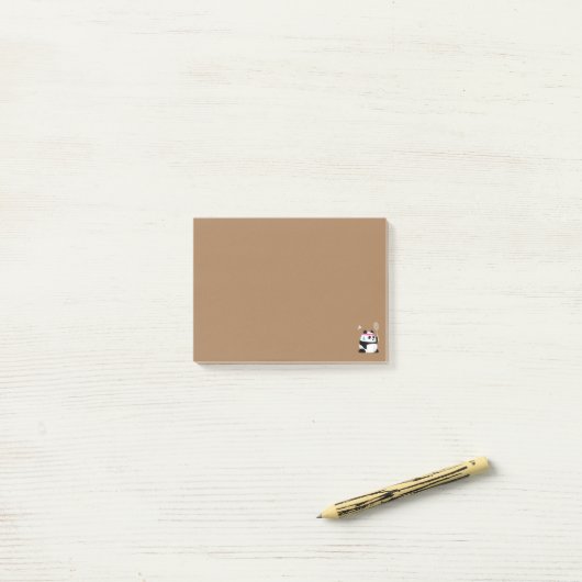 Vermoeide badmintonpanda grappig schattig post-it® notes (Op bureau)