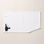 Vermoeide Ballerina Persoonlijk met Naam Bad Handdoek (Handdoek)