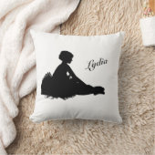 Vermoeide Ballerina Persoonlijk met Naam Kussen (Deken)