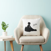Vermoeide Ballerina Persoonlijk met Naam Kussen (Stoel)