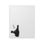 Vermoeide Ballerina Persoonlijk met Naam Notitieblok (Linkerzijde)