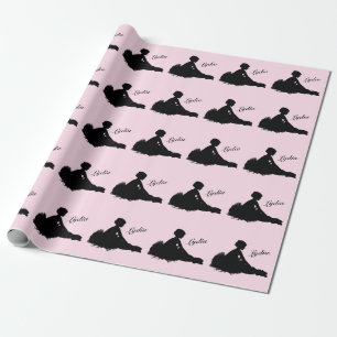 Vermoeide Ballerina Persoonlijk met Naam Roze Cadeaupapier