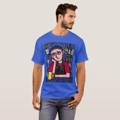 Vermoeide Barista bij Schemering vriend T-shirt (Voorkant volledig)