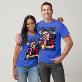Vermoeide Barista bij Schemering vriend T-shirt (Unisex)